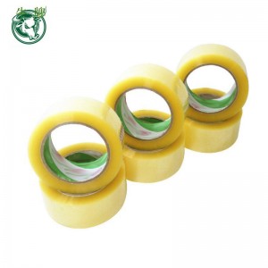 Duidelijke BOPP-verpakkingstape van acrylfolie met lijm