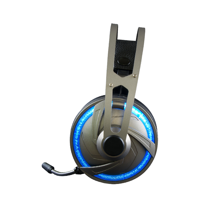 Lange gebogen microfoon gaming-headset of hoofdtelefoon over het oor voor iPhone, Mac, pc, laptop, PS4, Xbox One