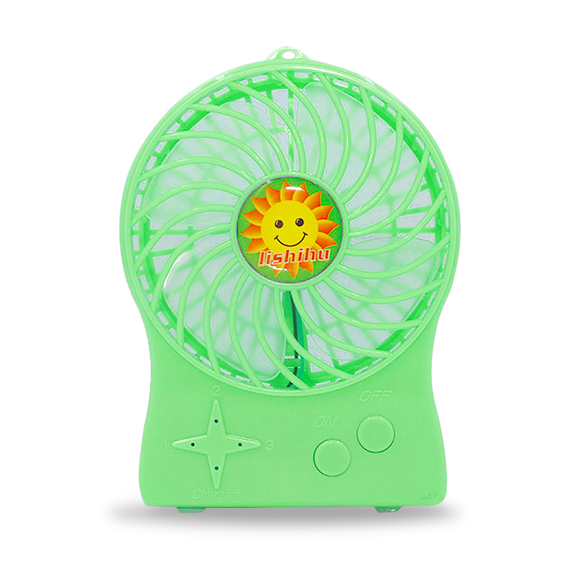 Draagbare mini fan slaapzaal, student oplaadbare elektrische ventilator USB handheld kleine ventilator audio fan