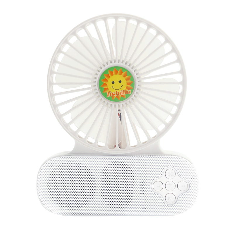 Mini oplaadbare ventilator, multifunctionele mini-ventilator, Bluetooth-luidspreker met ventilator