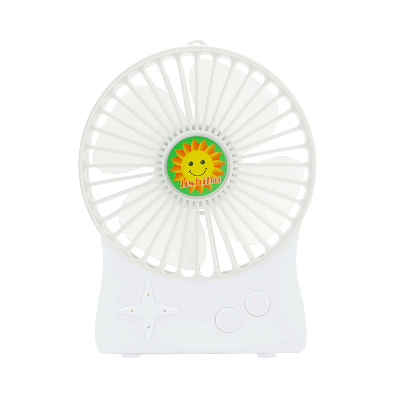 Kleurrijk mini-mute-laadwindtoestel past de glimlach aan op maat gemaakte kleine ventilator