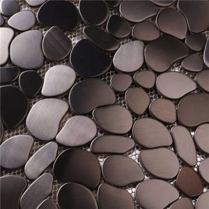 Mat 304 roestvrij staal onregelmatige mozaïek wandtegel