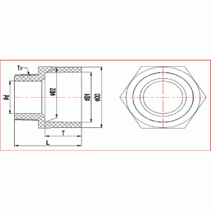 MANNELIJKE ADVTER UPVC