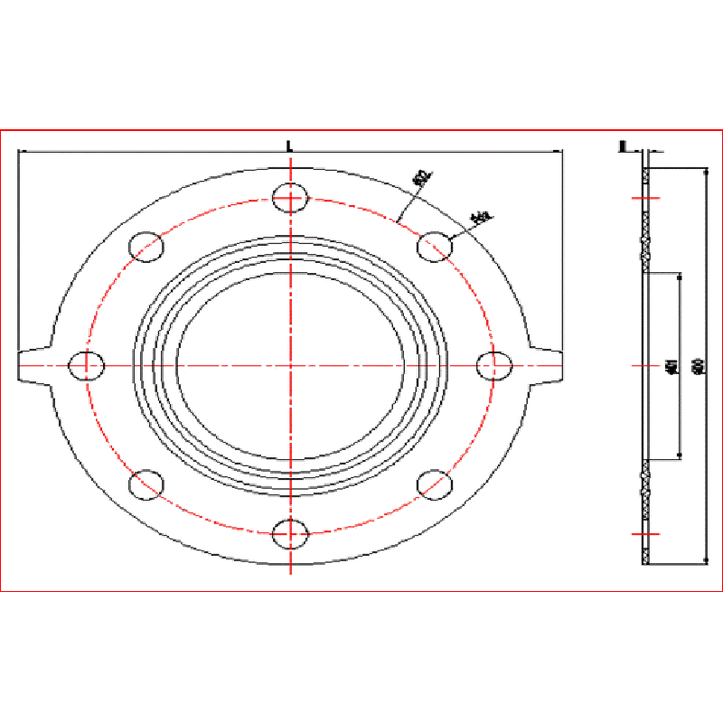 UPVC-FLENSPAKKING (EPDM, FPM)