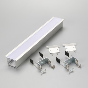 Inbouw aluminium extrusie 5050 2835 LED strip lichtprofiel