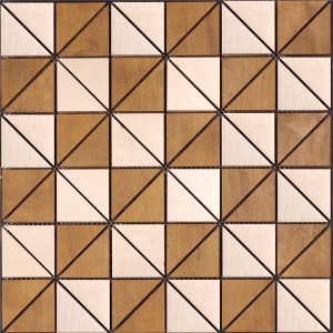 Decor Champagne Goud Kleur Geometrische Mozaïektegel HSW18118