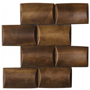 Vintage koperkleurige mozaïektegels voor lobby HSW18126