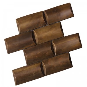 Vintage koperkleurige mozaïektegels voor lobby HSW18126