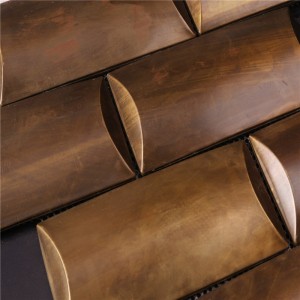 Vintage koperkleurige mozaïektegels voor lobby HSW18126