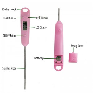 Keuken Kleurrijke kookthermometer met CE FC ROHS-goedkeuring