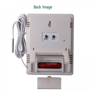 Hoge precisie Fabrieksprijs Geluid-licht Alarm LCD Thermo-hygrometer met externe sensor