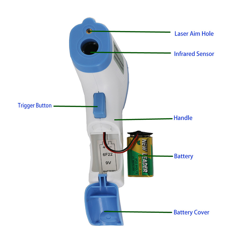 Hot-selling digitale veterinaire contactloze thermometer Infrarood-dierenthermometer