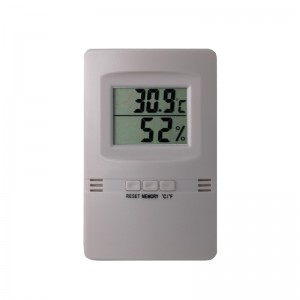 Ultradunne en enkele LCD digitale thermometer en hygrometer + -1C + -5% RV hygrothermograaf