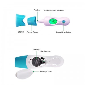 Cochlea Inside Digital Thermometer Infrarood voorhoofdtemperatuurinstrument