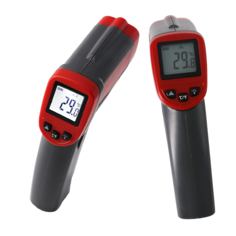 Laser LCD Digitale IR Infraroodthermometer Meter Pistoolpunt Bedrijfstemperatuur 0-50 Graden industriële Contactthermometer