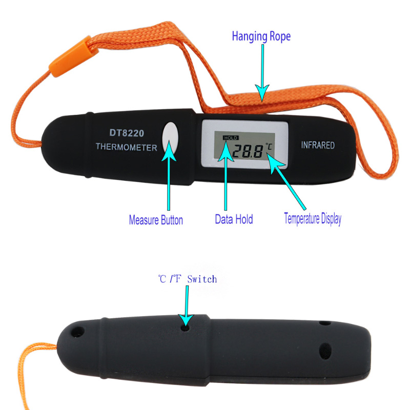 Manufactie infrarood-penthermometer Mini draagbare contactloze thermometer