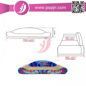 Fashinable Aantrekkelijke Cat Scratcher van golfpapier