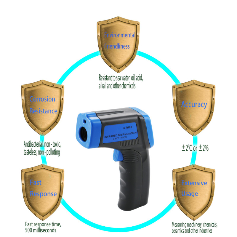 Industriële thermische verkoop Precisie digitale infraroodthermometer