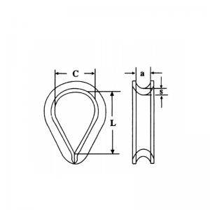 DIN6899 B Draadtouw Verzinkt
