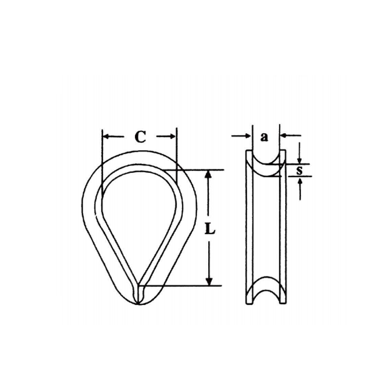 DIN6899 B Draadtouw Verzinkt