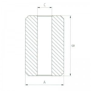 Stalen stopknoppen S-409 smeedhuls