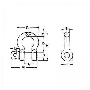Verzinkte veiligheidsbout Type ankerbeugel