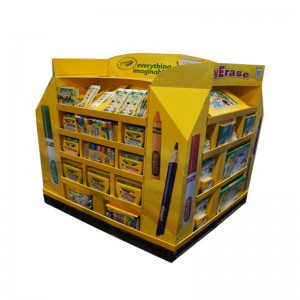 Kartonnen op maat speelgoed geassembleerde supermarkt Pallet kartonnen standaard