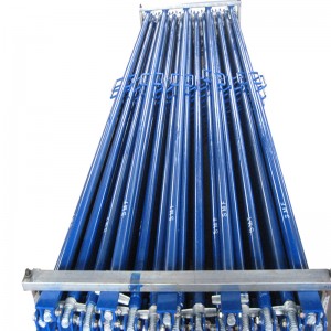 Steigerwand Push Pull Prop blauw geverfd