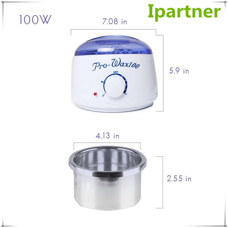 Ipartner AX-100 draagbare elektrische hete wasmachine voor haarverwijdering - Blauw deksel