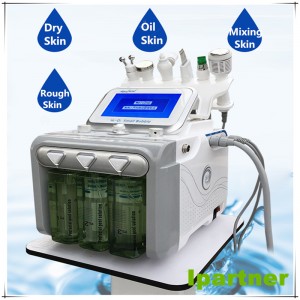 Ipartner Waterstof zuurstof kleine bellen hydrofacial 6 in 1 multifunctionele huidreiniger