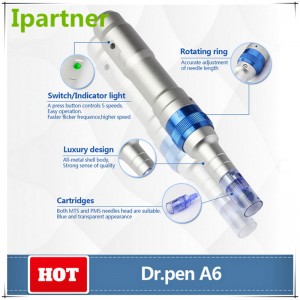 Ipartner Ultima-A6-oplaadbare-make-up-permanente-mesothearpie-tattoo-micro-needling-machine