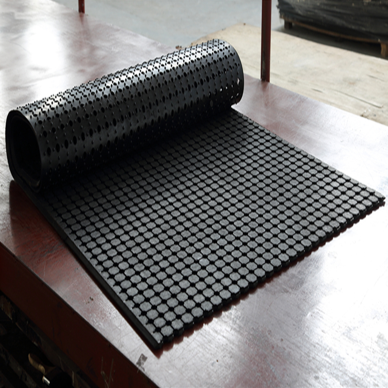 Anti scheuren rubberen schokdemper matten drainage rubber vloermatten voor hotel