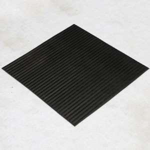 Antistatisch, fijn geribbeld SBR-rubbervel voor krachtstatussen