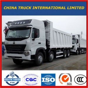 China Sinotruk 12 * 4 wielen 12 * 4 12 wielen HOWO A7 Dump Truck prijs verkoop
