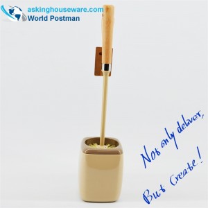 Akbrand toiletpotborstel strandhandvat met vierkante houder