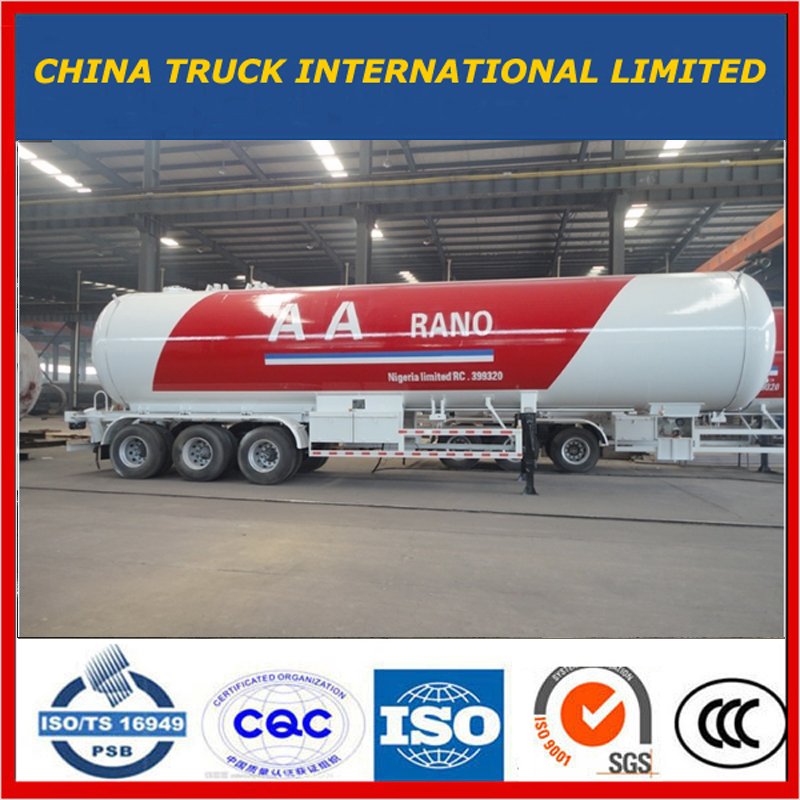 ASME Standaard 60cbm / 30 Ton LPG / Propaan / Butaan Opslag / Koken Gas Tank Trailer