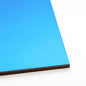 Hete verkoop saffier spiegel afgewerkt roestvrij staalblad voor wandpaneel keukenkast