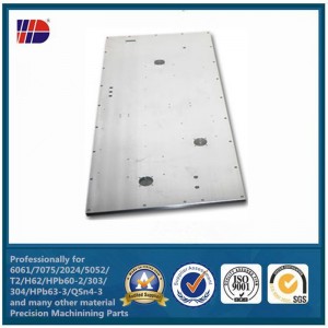 op maat gemaakte cnc-bewerkingsmachines van aluminiumplaat cnc met geanodiseerde sandlblast