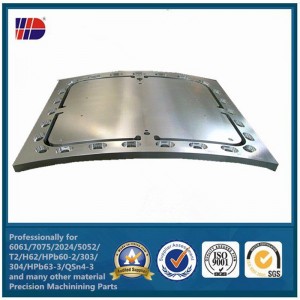 aluminiumplaat met cnc-freesbewerking