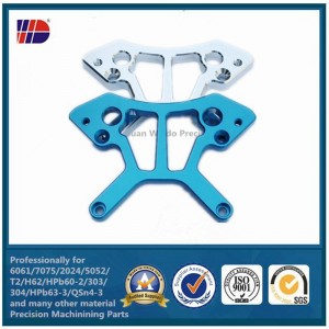 kleuren geanodiseerd cnc aluminium onderdeel precisie verspaning service