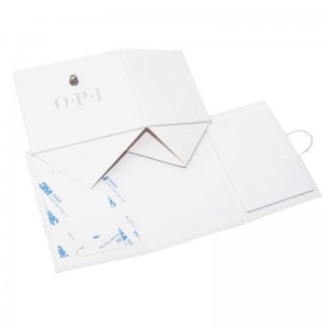 Aangepaste afdrukken zilveren folie Logo glanzende laminering opvouwbare verpakking papieren doos