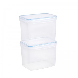 Keuken BPA-vrije plastic lekvrije opslagcontainers voor granen met sluitdeksels - set van 4 (122,99 oz / 3,6L)