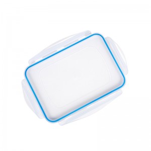 Keuken BPA-vrije plastic lekvrije opslagcontainers voor granen met sluitdeksels - set van 4 (122,99 oz / 3,6L)