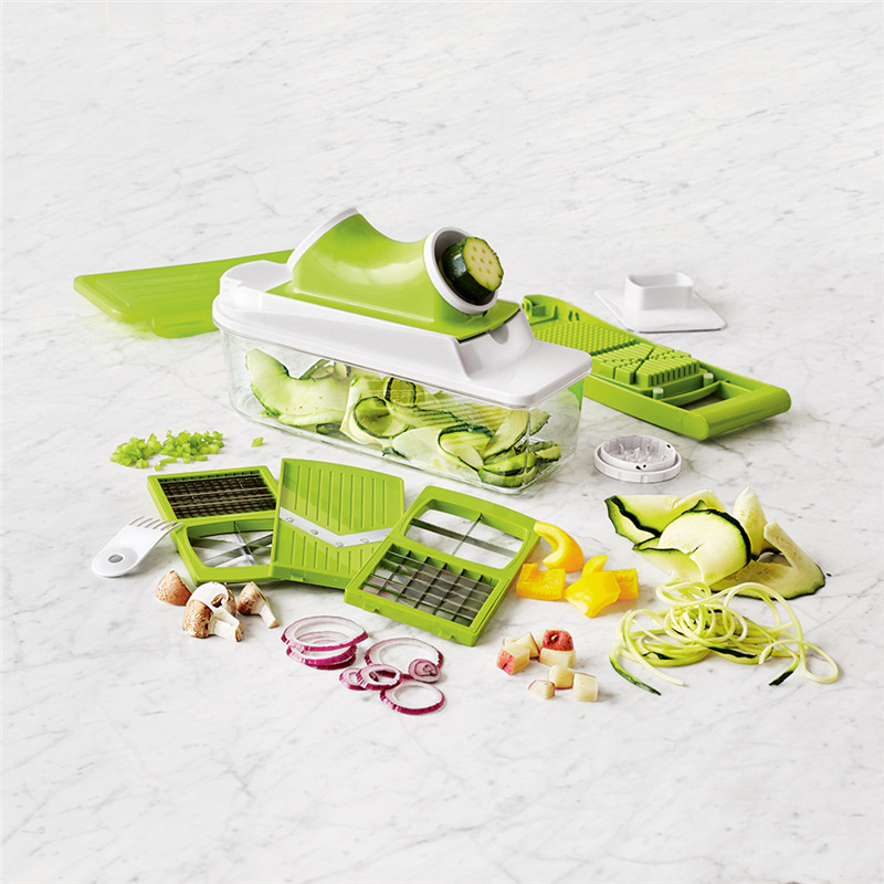 Kitchen Veggie Cutter, Mandoline Food Slicer met Julienne Rasp Slicer Pastaspaghetti Maker