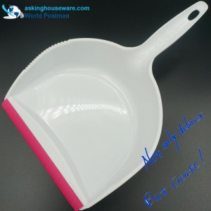 Akbrand grote vierkante stofferborstelbezem met hartvorm op het handvat