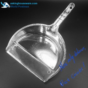 Akbrand halfronde stofferborstel bezem met zilver gecoat lang handvat