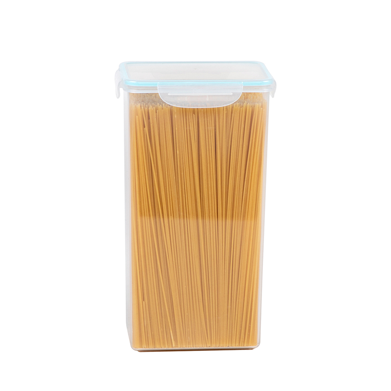 Transparante 2,6L plastic voedselopslagcontainer met luchtdicht deksel