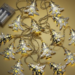 IJzer kerstboom string lamp