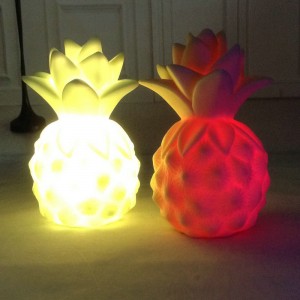 LED vinyl ananas spel rekwisieten LED nachtlampje tafel slaapkamer decoratieve baby koplamp kinderverlichting speelgoed cadeau