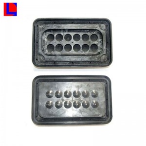 Aangepaste rode siliconenrubberen pakking voor elektronische toepassing